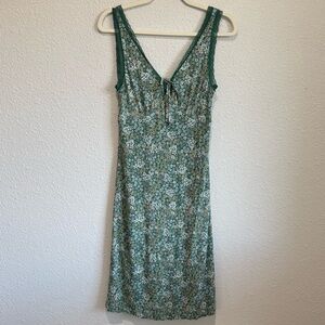 Urban Social Nordstrom Womens XS Lace Trim Sleeveless Midi Floral Dress Cottage